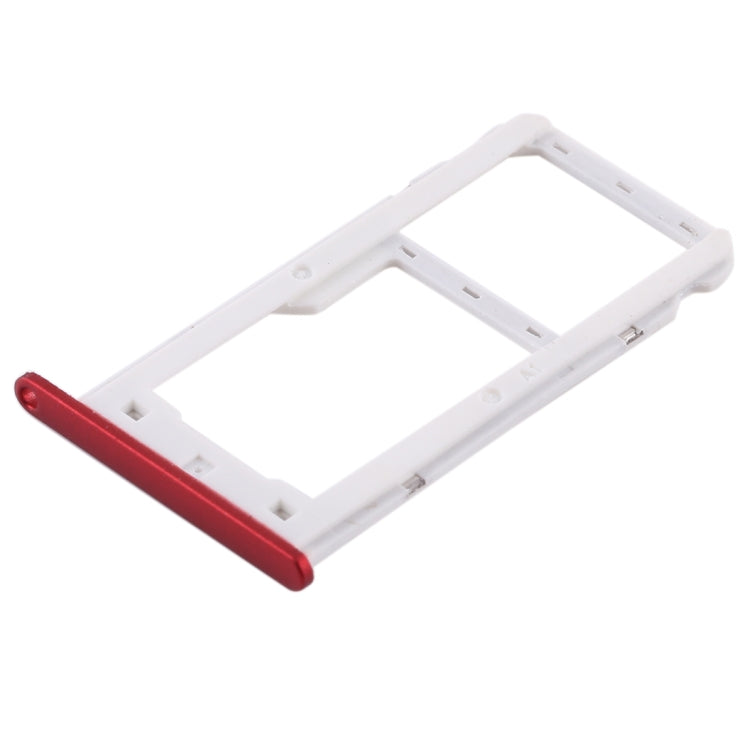 SIM Card Tray + SIM Card Tray / Micro SD Card for Huawei Enjoy 7 (Red) - Card Socket by PMc TechLife | Online Shopping South Africa | PMc TechLife | Buy Now Pay Later Mobicred