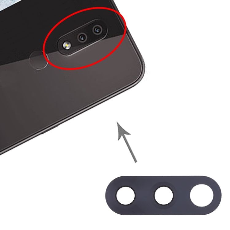 10 PCS Back Camera Lens for Nokia 4.2 / TA-1184 / TA-1133 / TA-1149 / TA-1150 / TA-1157(Black) - Camera by PMC Jewellery | Online Shopping South Africa | PMC Jewellery | Buy Now Pay Later Mobicred