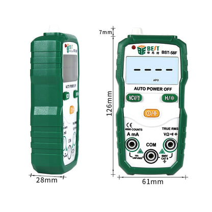 BEST BST-58F Full Automatic Range Multimeter Without Shift Intelligent Identification Digital Multimeter Household Mini Electrical Instrument - Digital Multimeter by BEST | Online Shopping South Africa | PMC Jewellery | Buy Now Pay Later Mobicred