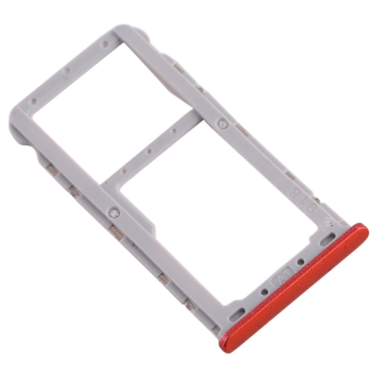 For Meizu M6T SIM Card Tray + SIM / Micro SD Card Tray (Red) - For Meizu by PMc TechLife | Online Shopping South Africa | PMc TechLife | Buy Now Pay Later Mobicred