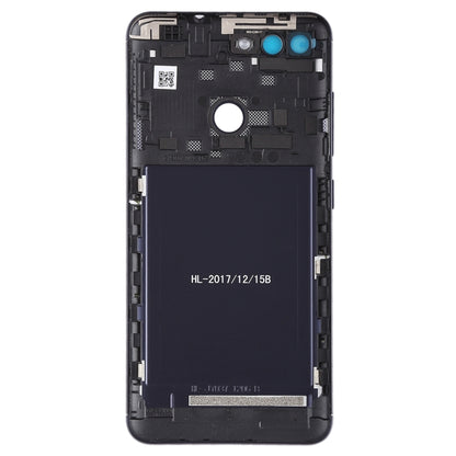 Back Cover with Camera Lens & Side Keys for Asus Zenfone Max Plus (M1) / ZB570TL(Black) - Back Cover by PMC Jewellery | Online Shopping South Africa | PMC Jewellery | Buy Now Pay Later Mobicred