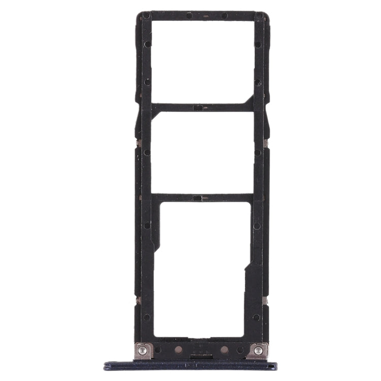 2 SIM Card Tray + Micro SD Card Tray for Asus ZenFone 4 Max ZC520KL(Blue) - Card Tray by PMc TechLife | Online Shopping South Africa | PMc TechLife | Buy Now Pay Later Mobicred