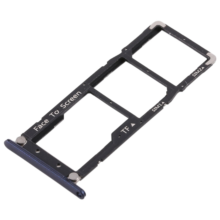 2 SIM Card Tray + Micro SD Card Tray for Asus ZenFone 4 Max ZC520KL(Blue) - Card Tray by PMc TechLife | Online Shopping South Africa | PMc TechLife | Buy Now Pay Later Mobicred