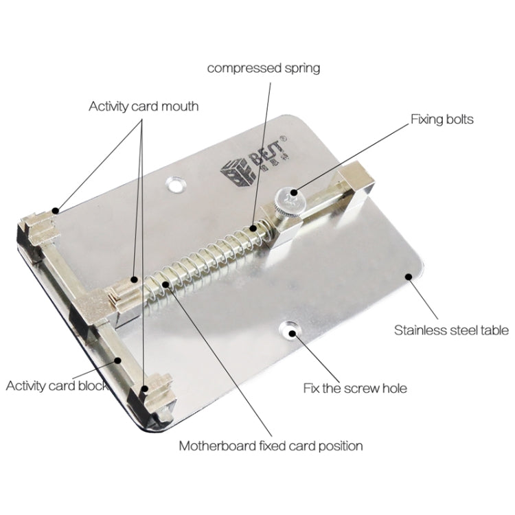 BEST- 001 Stainless Steel Circuit Boards Repair Tool Cell Phone PCB Repair Holder Fixtures - Repair Fixture by BEST | Online Shopping South Africa | PMC Jewellery | Buy Now Pay Later Mobicred