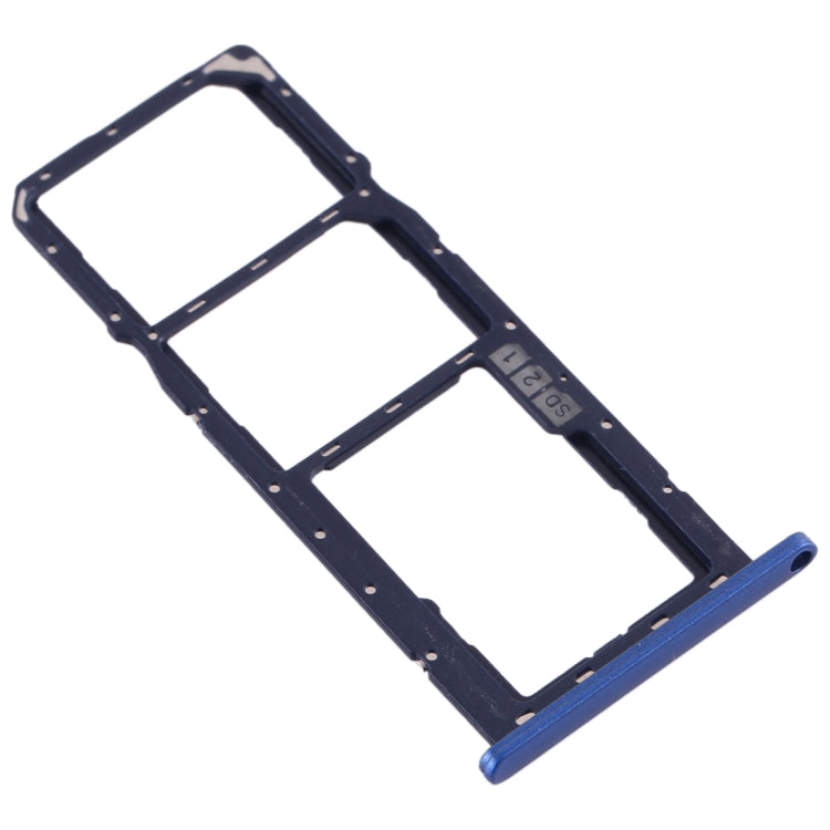 SIM Card Tray + SIM Card Tray + Micro SD Card Tray for Asus Zenfone Max M2 ZB633KL(Blue) - Card Tray by PMC Jewellery | Online Shopping South Africa | PMC Jewellery | Buy Now Pay Later Mobicred
