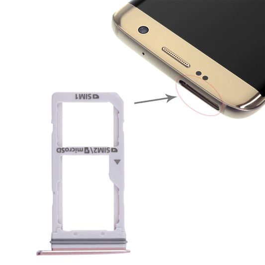 For Galaxy S7 Edge 2 SIM Card Tray / Micro SD Card Tray (Pink) - Galaxy S Series Parts by PMC Jewellery | Online Shopping South Africa | PMC Jewellery | Buy Now Pay Later Mobicred