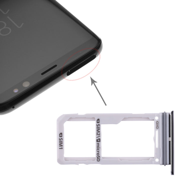 For Galaxy S8 / S8+ 2 SIM Card Tray / Micro SD Card Tray (Black) - free shipping - PMc TechLife - Order now!