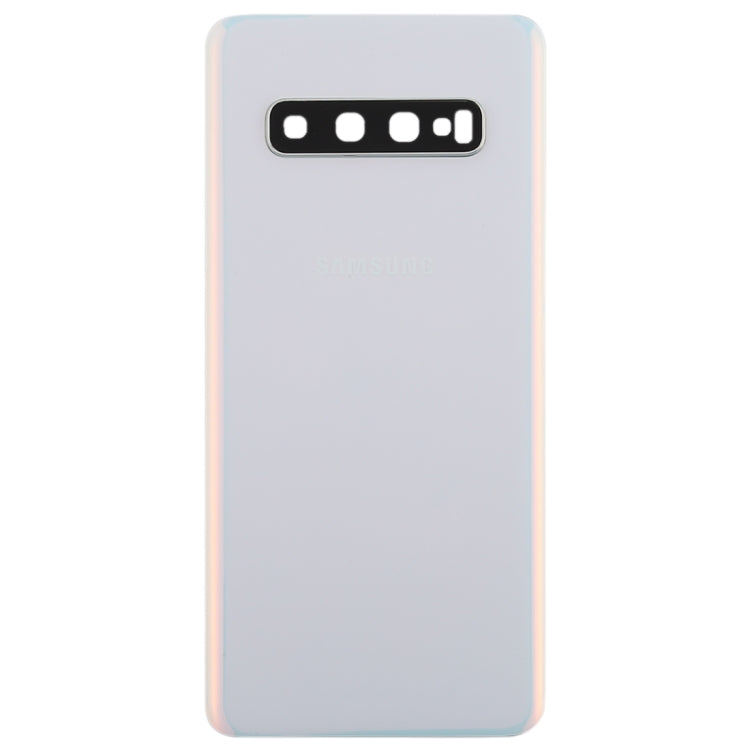 For Galaxy S10 Battery Back Cover with Camera Lens (White) - free shipping - PMc TechLife - Order now!