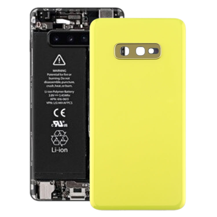 For Galaxy S10e Battery Back Cover with Camera Lens (Yellow) - free shipping - PMc TechLife - Order now!