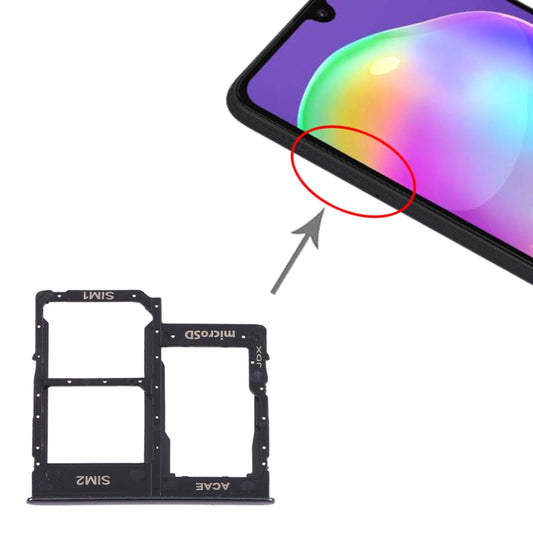 For Samsung Galaxy A315 / A31 SIM Card Tray + SIM Card Tray + Micro SD Card Tray (Black) - Galaxy A Series Parts by PMC Jewellery | Online Shopping South Africa | PMC Jewellery | Buy Now Pay Later Mobicred