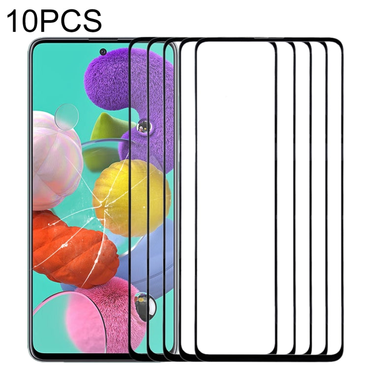 For Samsung Galaxy A51 10pcs Front Screen Outer Glass Lens (Black) - free shipping - PMc TechLife - Order now!