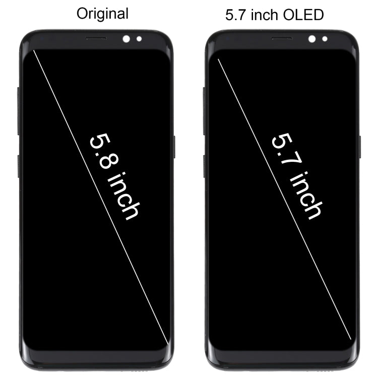 5.7 inch OLED LCD Screen For Samsung Galaxy S8 SM-G950 Digitizer Full Assembly with Frame - free shipping - PMc TechLife - Order now!