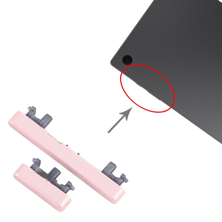 For Samsung Galaxy Tab A8 10.5 2021 SM-X200/X205 Original Power Button + Volume Control Button (Pink) - free shipping - PMc TechLife - Order now!