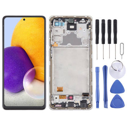 For Samsung Galaxy A72 4G SM-A725 6.43 inch Original LCD Screen Digitizer Full Assembly with Frame (White) - LCD Screen by PMC Jewellery | Online Shopping South Africa | PMC Jewellery | Buy Now Pay Later Mobicred