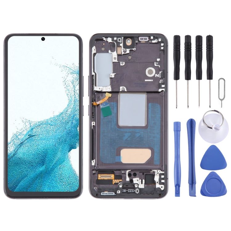 For Samsung Galaxy S22 5G SM-S901B EU Version TFT LCD Screen Digitizer Full Assembly with Frame (Black) - LCD Screen by PMC Jewellery | Online Shopping South Africa | PMC Jewellery | Buy Now Pay Later Mobicred