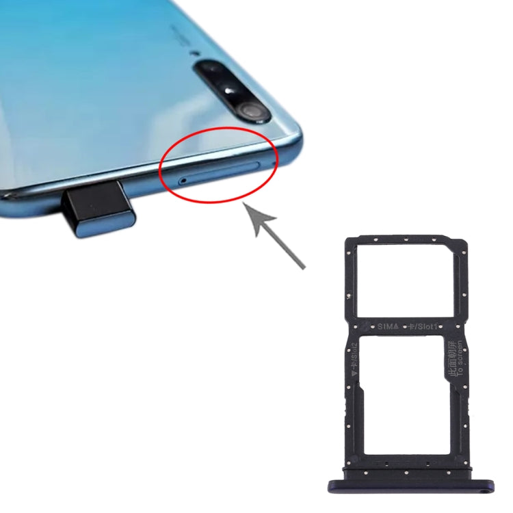 SIM Card Tray + SIM Card Tray / Micro SD Card Tray for Huawei Y9s(Purple) - Card Socket by PMc TechLife | Online Shopping South Africa | PMc TechLife | Buy Now Pay Later Mobicred