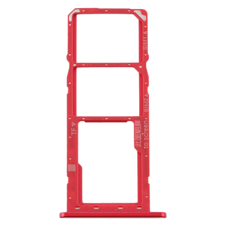 SIM Card Tray + SIM Card Tray + Micro SD Card Tray for Huawei Y6 Pro (2019) (Red) - Card Socket by PMc TechLife | Online Shopping South Africa | PMc TechLife | Buy Now Pay Later Mobicred