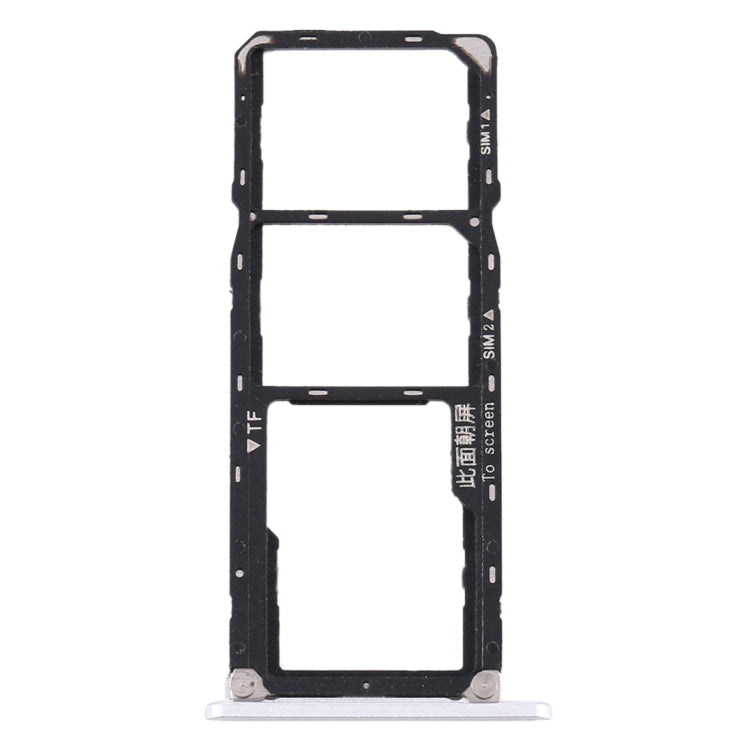 SIM Card Tray + SIM Card Tray + Micro SD Card Tray for Huawei Enjoy Max (Silver) - Card Socket by PMc TechLife | Online Shopping South Africa | PMc TechLife | Buy Now Pay Later Mobicred