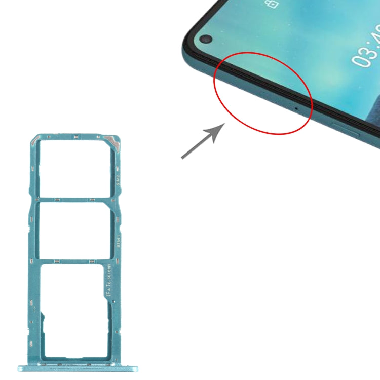 SIM Card Tray + Micro SD Card Tray for Nokia 3.4 TA-1288 TA-1285 TA-1283 (Green) - Card Tray by PMC Jewellery | Online Shopping South Africa | PMC Jewellery