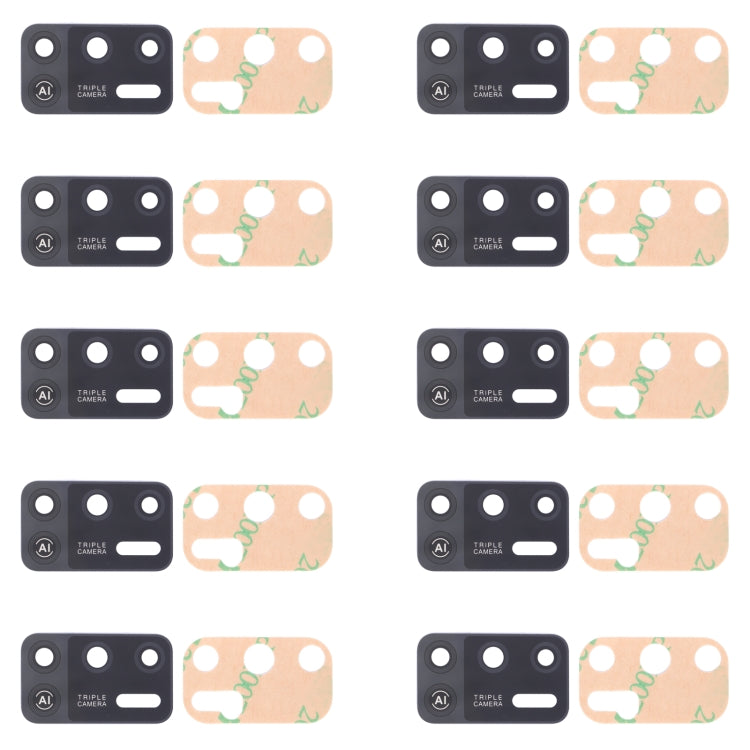For Tecno Spark 6 Air KE6, KE6j, KF6 10pcs Back Camera Lens - Camera Parts by PMc TechLife | Online Shopping South Africa | PMc TechLife | Buy Now Pay Later Mobicred