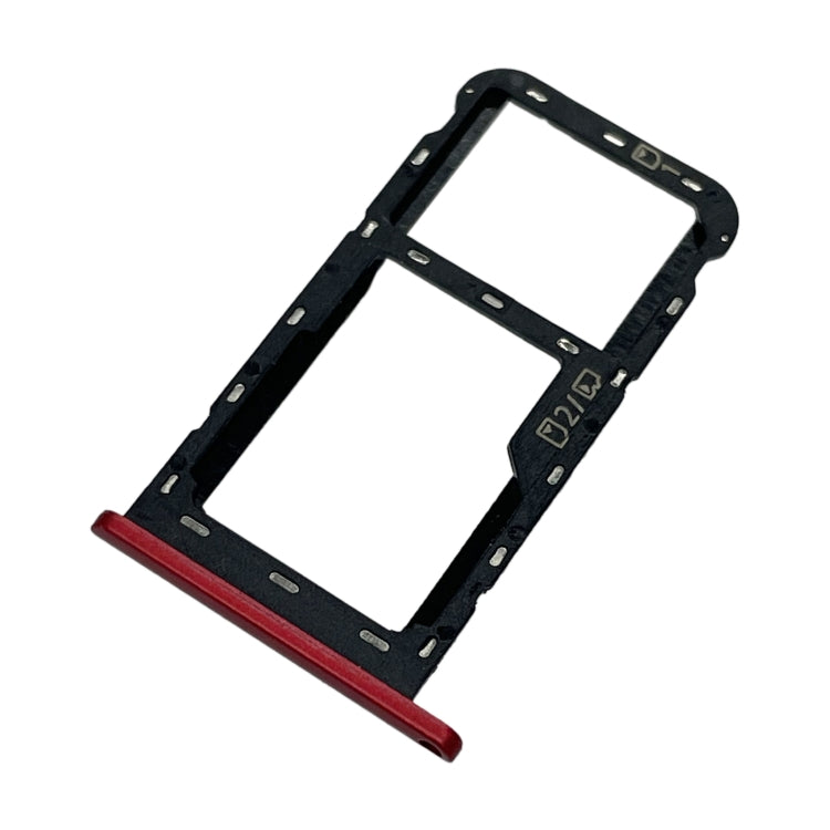 SIM Card Tray + Micro SD Card Tray for ZTE Blade A51 (Red) - For ZTE by PMC Jewellery | Online Shopping South Africa | PMC Jewellery