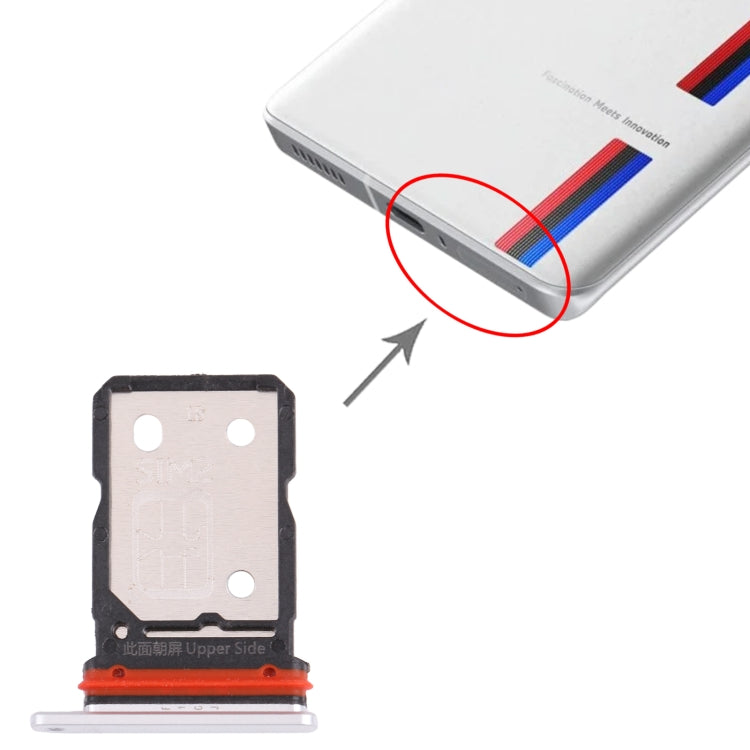For vivo iQOO 8 SIM Card Tray + SIM Card Tray (White) - free shipping - PMc TechLife - Order now!