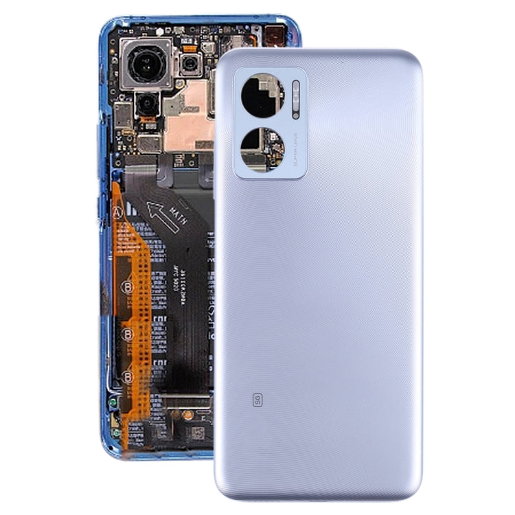 Original Battery Back Cover for Xiaomi Redmi Note 11E(Silver) - Back Cover by PMC Jewellery | Online Shopping South Africa | PMC Jewellery | Buy Now Pay Later Mobicred