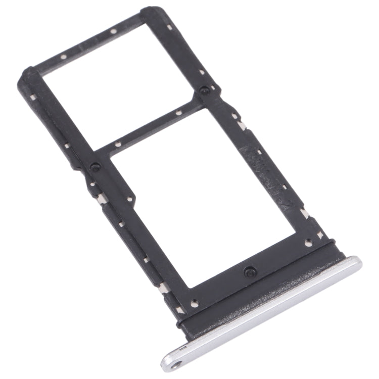 SIM Card Tray + SIM Card Tray / Micro SD Card Tray for Honor Play 30 Plus(Silver) - Card Socket by PMc TechLife | Online Shopping South Africa | PMc TechLife | Buy Now Pay Later Mobicred