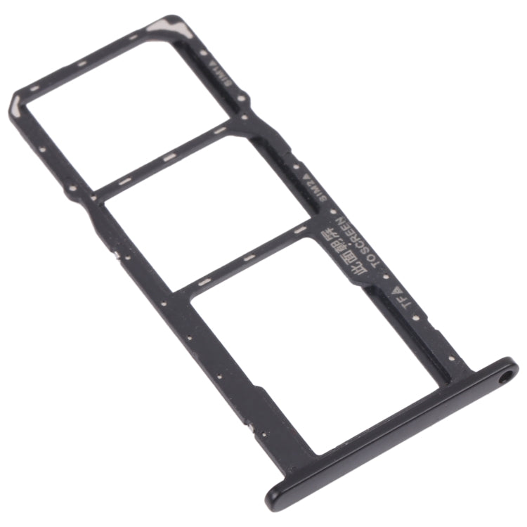 SIM Card Tray + SIM Card Tray + Micro SD Card Tray for Honor Play 8(Black) - Card Socket by PMc TechLife | Online Shopping South Africa | PMc TechLife | Buy Now Pay Later Mobicred