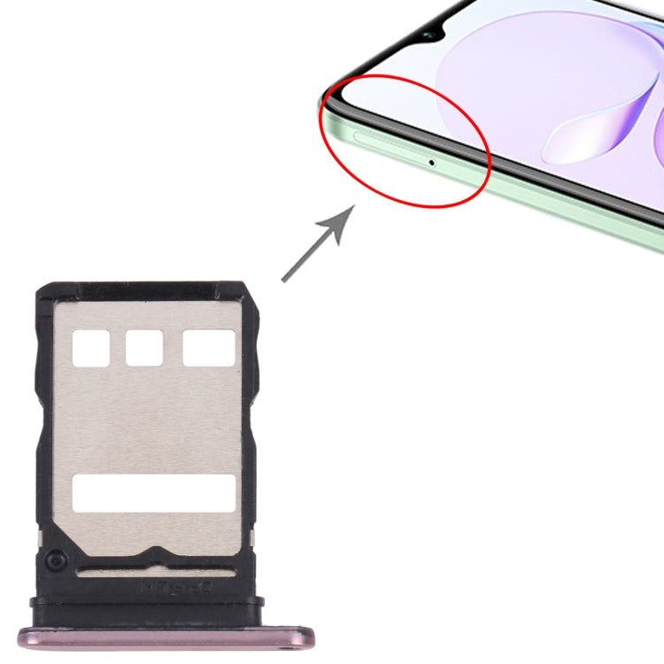 SIM Card Tray + SIM Card Tray for Huawei Nzone S7 5G (Pink) - Card Socket by PMc TechLife | Online Shopping South Africa | PMc TechLife | Buy Now Pay Later Mobicred