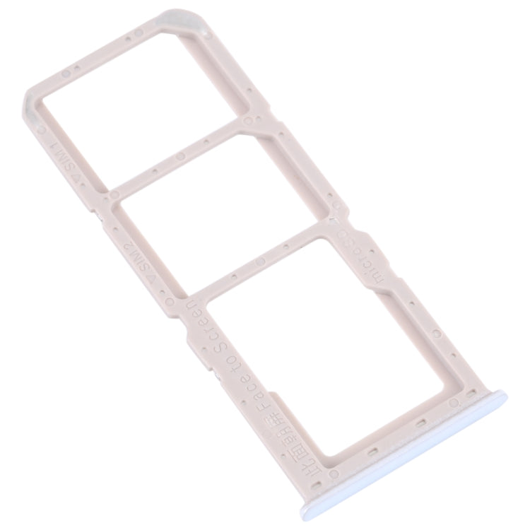 For OPPO A52 4G SIM Card Tray + SIM Card Tray + Micro SD Card Tray (White) - Card Socket by PMc TechLife | Online Shopping South Africa | PMc TechLife | Buy Now Pay Later Mobicred