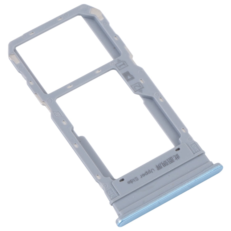 For vivo Y33S / Y33T SIM Card Tray + SIM / Micro SD Card Tray (Blue) - Card Socket by PMc TechLife | Online Shopping South Africa | PMc TechLife | Buy Now Pay Later Mobicred
