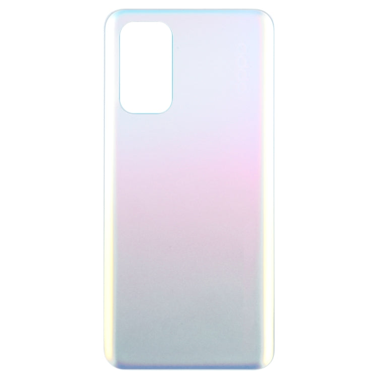 For OPPO Find X3 Lite Glass Material Battery Back Cover(Frosted Silver) - Back Cover by PMC TechLife | Online Shopping South Africa | PMC TechLife | Buy Now Pay Later Mobicred