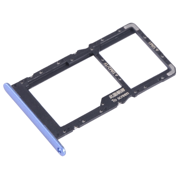 For Huawei Enjoy 50 SIM + SIM / Micro SD Card Tray (Blue) - Card Socket by PMc TechLife | Online Shopping South Africa | PMc TechLife | Buy Now Pay Later Mobicred