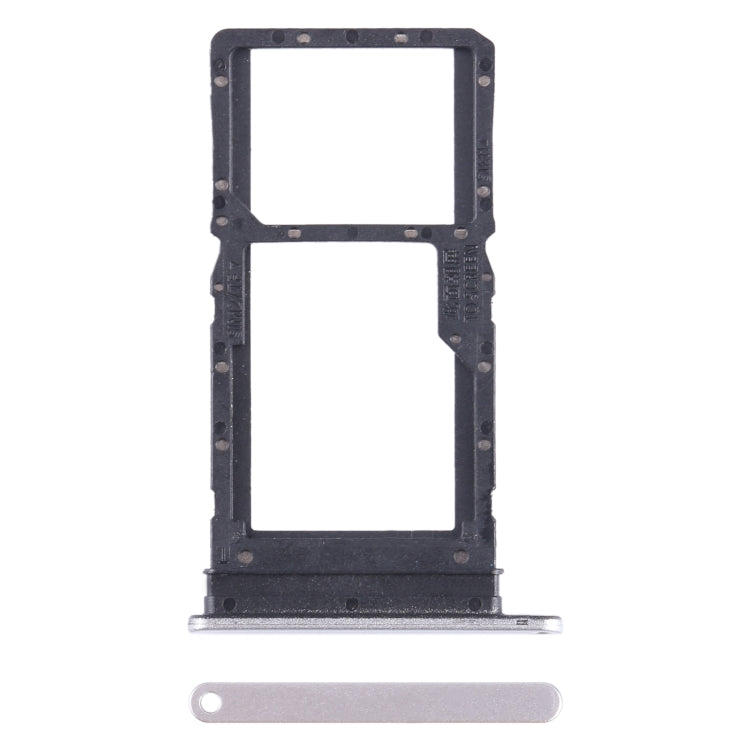 For Honor Play6T SIM + SIM / Micro SD Card Tray (Silver) - Card Socket by PMc TechLife | Online Shopping South Africa | PMc TechLife | Buy Now Pay Later Mobicred