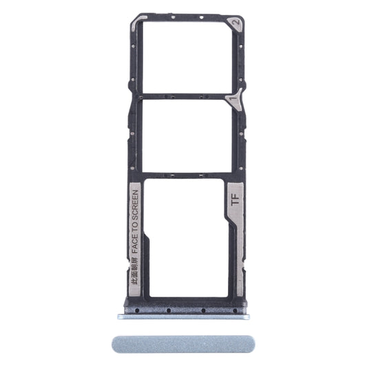 For Xiaomi Poco C65 SIM Card Tray + SIM Card Tray + Micro SD Card Tray (Blue) - Card Tray by PMC Jewellery | Online Shopping South Africa | PMC Jewellery