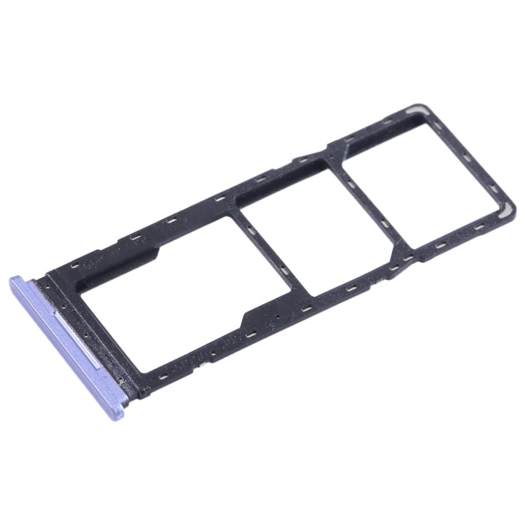 For Tecno Spark Go 2022 SIM Card Tray + SIM Card Tray + Micro SD Card Tray (Purple) - Card Tray by PMC TechLife | Online Shopping South Africa | PMC TechLife