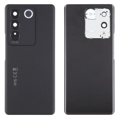 For vivo V27 Original Battery Back Cover with Camera Lens Cover(Black) - Back Cover by PMC Jewellery | Online Shopping South Africa | PMC Jewellery