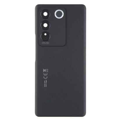 For vivo V27 Pro Original Battery Back Cover with Camera Lens Cover(Black) - Back Cover by PMC Jewellery | Online Shopping South Africa | PMC Jewellery