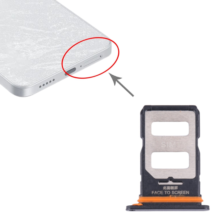 For Xiaomi Redmi Note 13 Pro+ SIM Card Tray + SIM Card Tray (Black) - Card Tray by PMC TechLife | Online Shopping South Africa | PMC TechLife