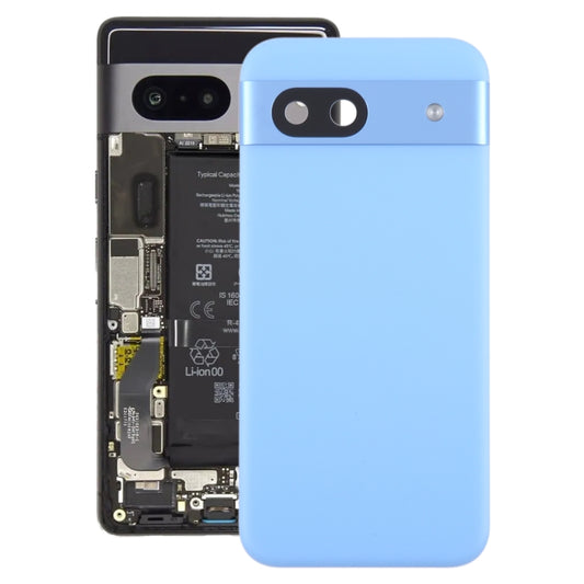 For Google Pixel 8a Original Battery Back Cover with Camera Lens Cover(Blue) - Back Cover by PMC Jewellery | Online Shopping South Africa | PMC Jewellery | Buy Now Pay Later Mobicred