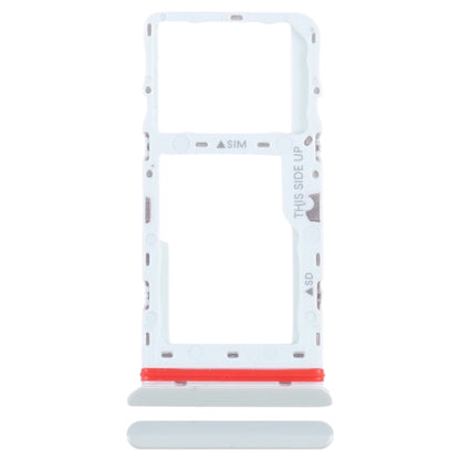 For Alcatel 1T 10 inch 2020 8091 SIM Card Tray + Micro SD Card Tray (White) - For TCL by PMC Jewellery | Online Shopping South Africa | PMC Jewellery | Buy Now Pay Later Mobicred