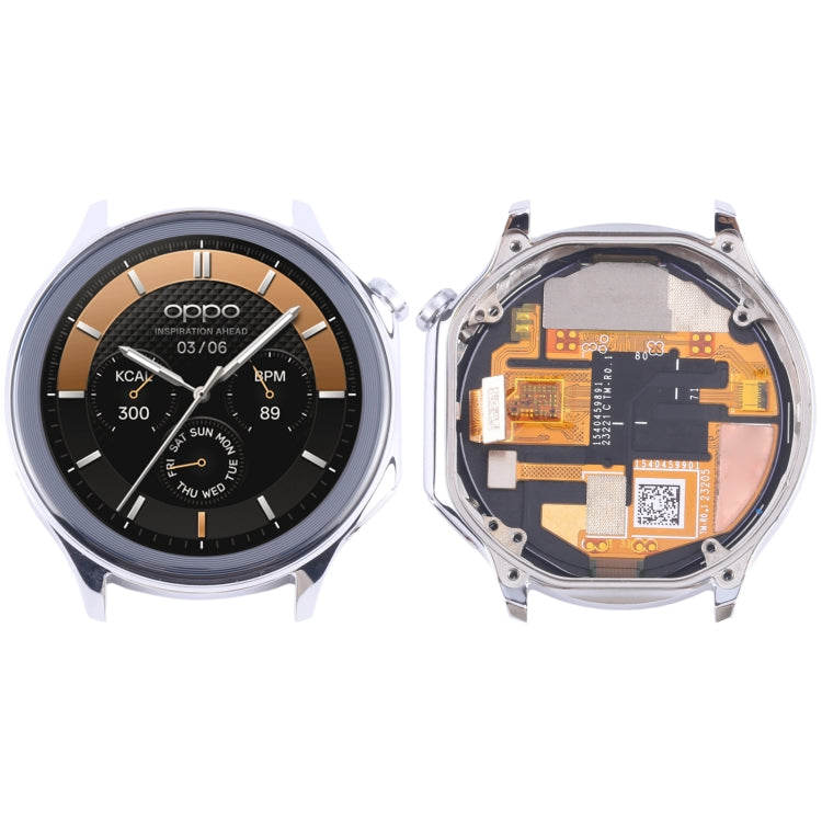 For OPPO Watch X Original LCD Screen and Digitizer Full Assembly With Frame (Silver) - Other by PMC TechLife | Online Shopping South Africa | PMC TechLife | Buy Now Pay Later Mobicred