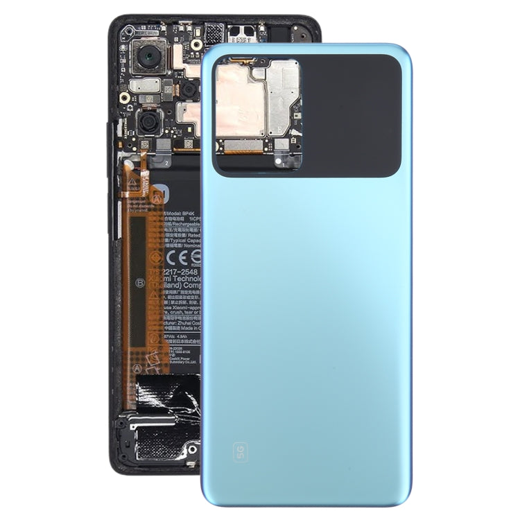 For Xiaomi Poco X5 Pro Original Battery Back Cover(Blue) - Back Cover by PMC Jewellery | Online Shopping South Africa | PMC Jewellery | Buy Now Pay Later Mobicred