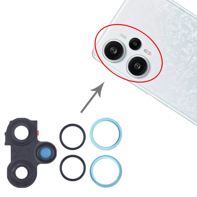 For Xiaomi Redmi Note 12 Turbo Camera Lens Cover (Blue) - Camera by PMC Jewellery | Online Shopping South Africa | PMC Jewellery | Buy Now Pay Later Mobicred