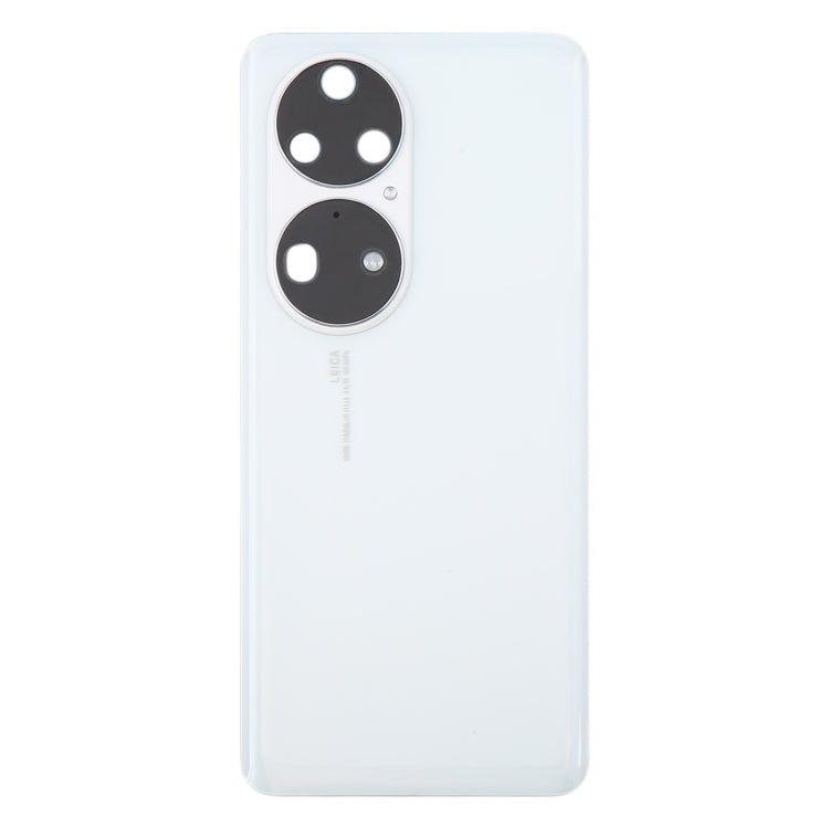 For Huawei P50 Pro Battery Back Cover with Camera Lens(White) - Back Cover by PMC Jewellery | Online Shopping South Africa | PMC Jewellery | Buy Now Pay Later Mobicred