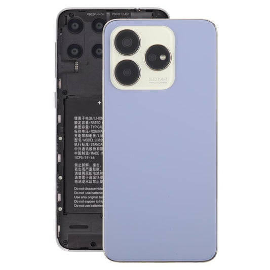 For ZTE Axon 60 / V60 Z2356 Glass Battery Back Cover with Middle Frame / Camera Lens Cover(Purple) - For ZTE by PMC Jewellery | Online Shopping South Africa | PMC Jewellery | Buy Now Pay Later Mobicred