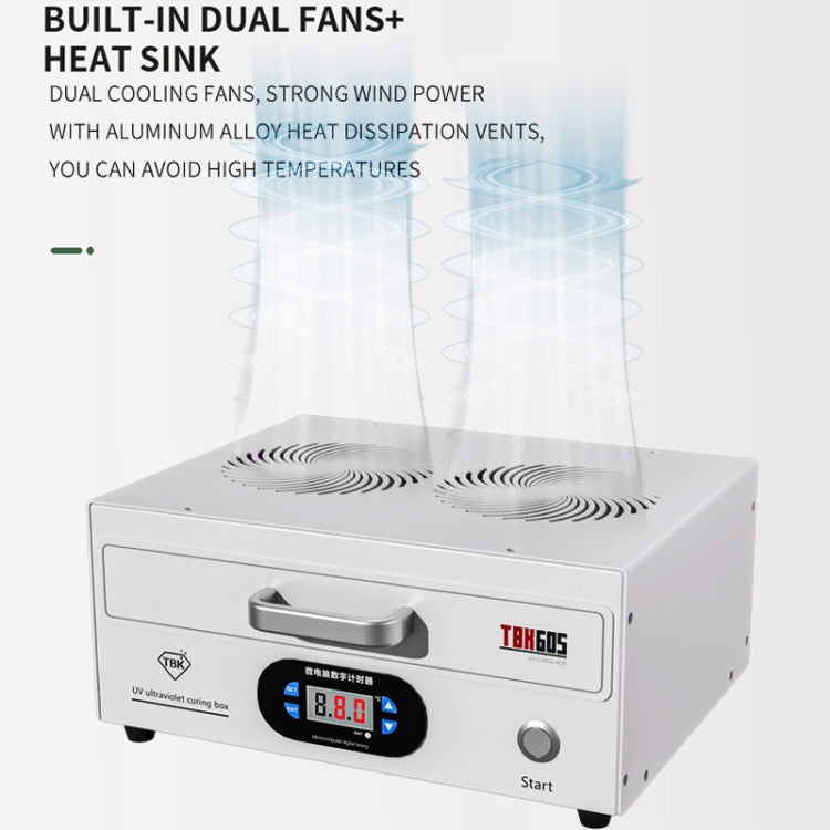 TBK 605 100W Mini UV Curing Lamp Box 48 LEDs Curved Surface Screen UV Curing Box, UK Plug - free shipping - PMC TechLife - Order now!