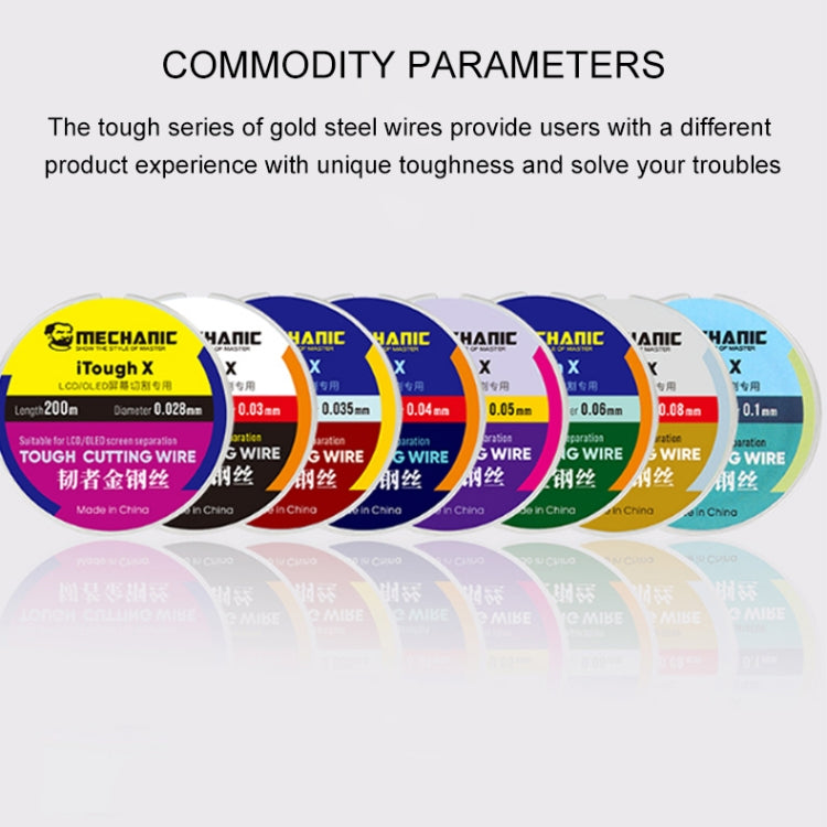 MECHANIC iTough X 200M 0.028MM LCD OLED Screen Cutting Wire - Welding Wire by MECHANIC | Online Shopping South Africa | PMC TechLife | Buy Now Pay Later Mobicred