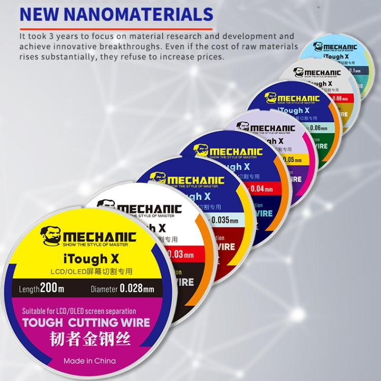 MECHANIC iTough X 200M 0.028MM LCD OLED Screen Cutting Wire - Welding Wire by MECHANIC | Online Shopping South Africa | PMC TechLife | Buy Now Pay Later Mobicred